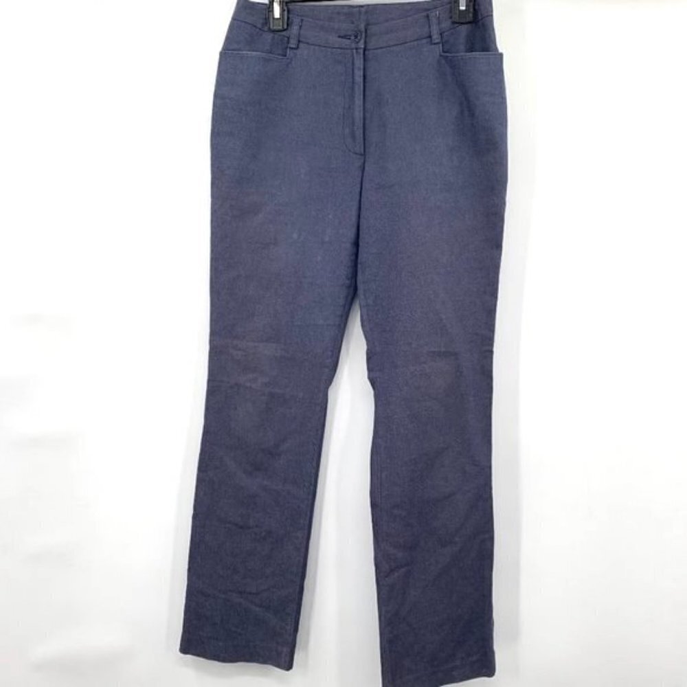 LILLY PULITZER Grey Blue Dress Pant Trouser 6 Work
